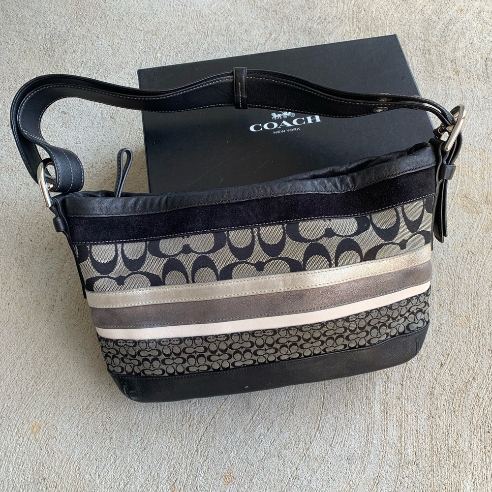 Coach Black and Gray Women's Bag